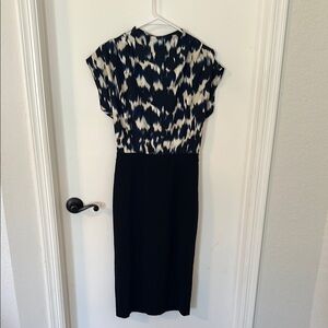 Express Blue and Black Women's Business Professional Dress